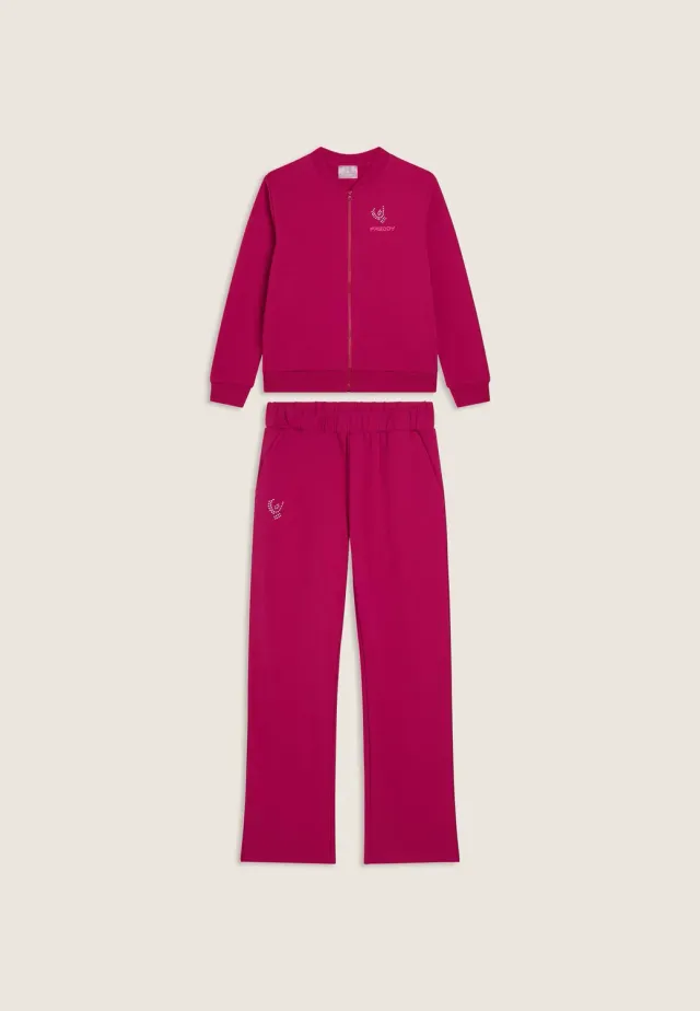 Freddy Zip Trainingsanzug Mädchen French Terry Pink