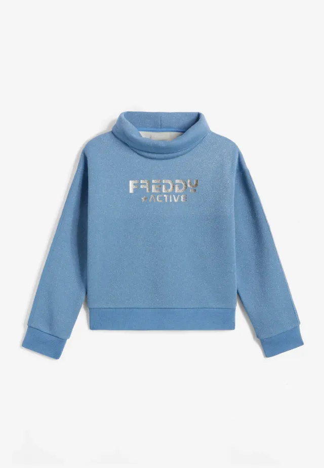 Freddy Junior Glitter Sweatshirt Mädchen Rollkragen