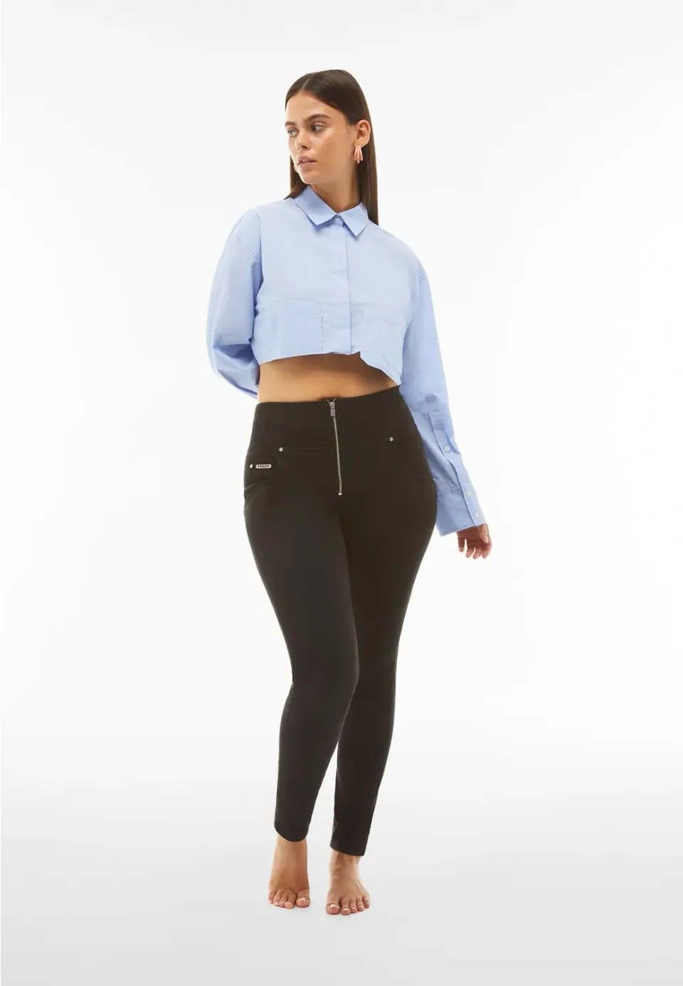 Freddy WR.UP Skinny Hose High-Waist Navy Öko-Stoff
