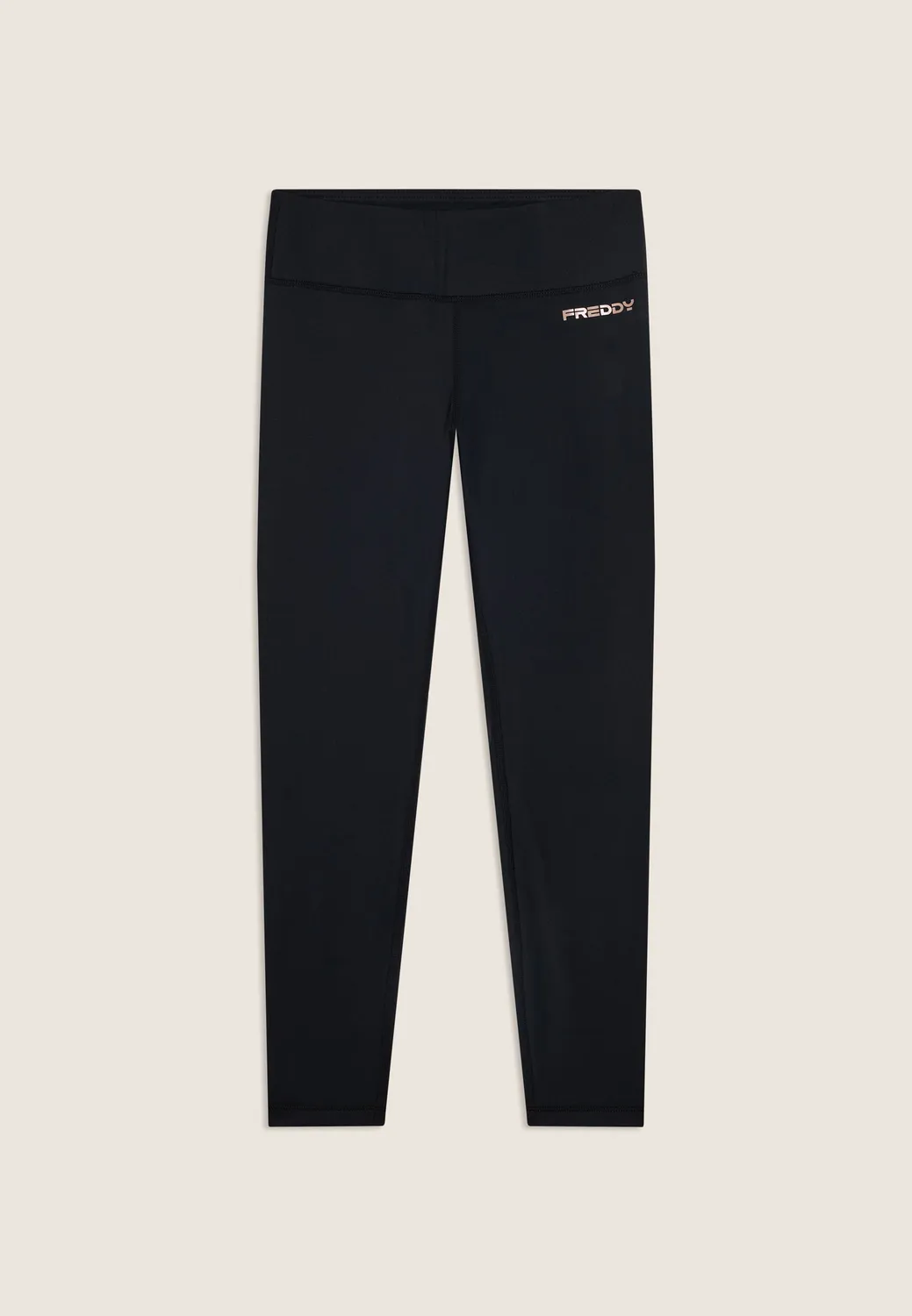 Freddy 7/8 Vita Alta Leggings Schwarz hoher Bund