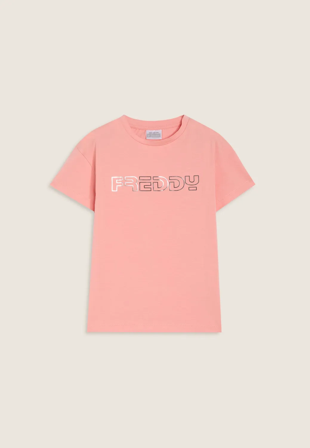 Freddy Kinder T-Shirt lila Silber-Logo