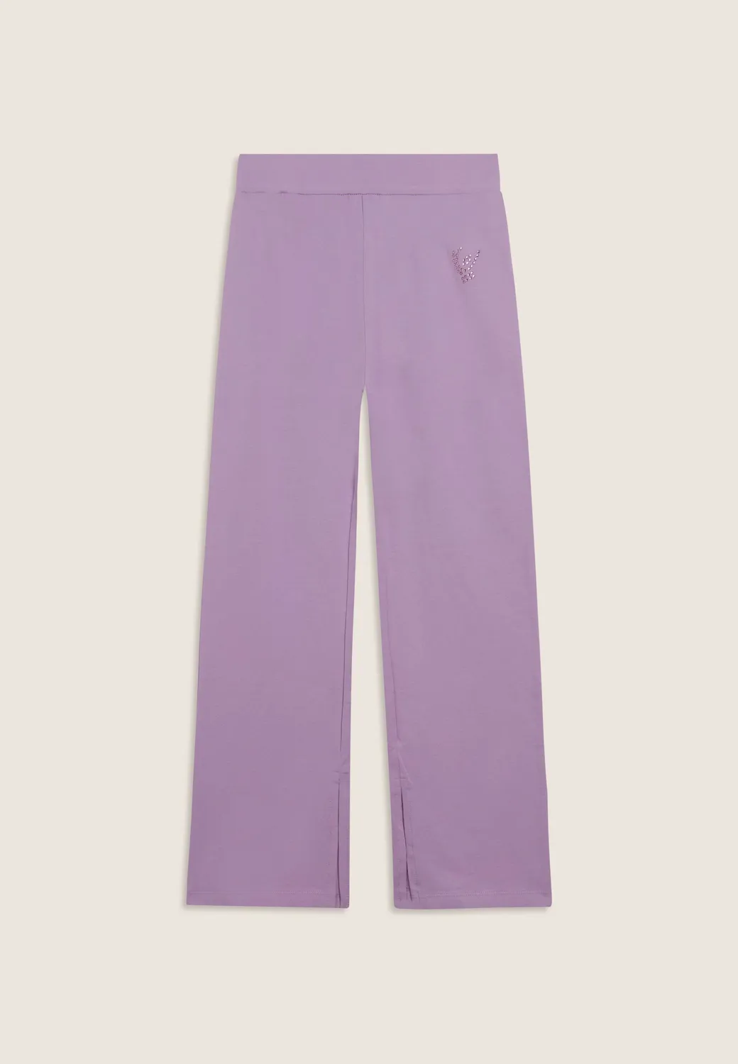 Freddy Flare Jersey Leggings Lila Mädchen mit Schlitz