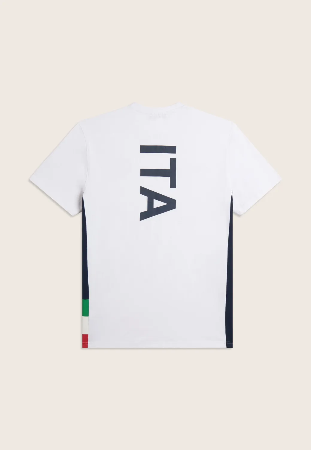 Freddy FGI Italia T-Shirt Herren Weiß-Dunkelblau Baumwolle