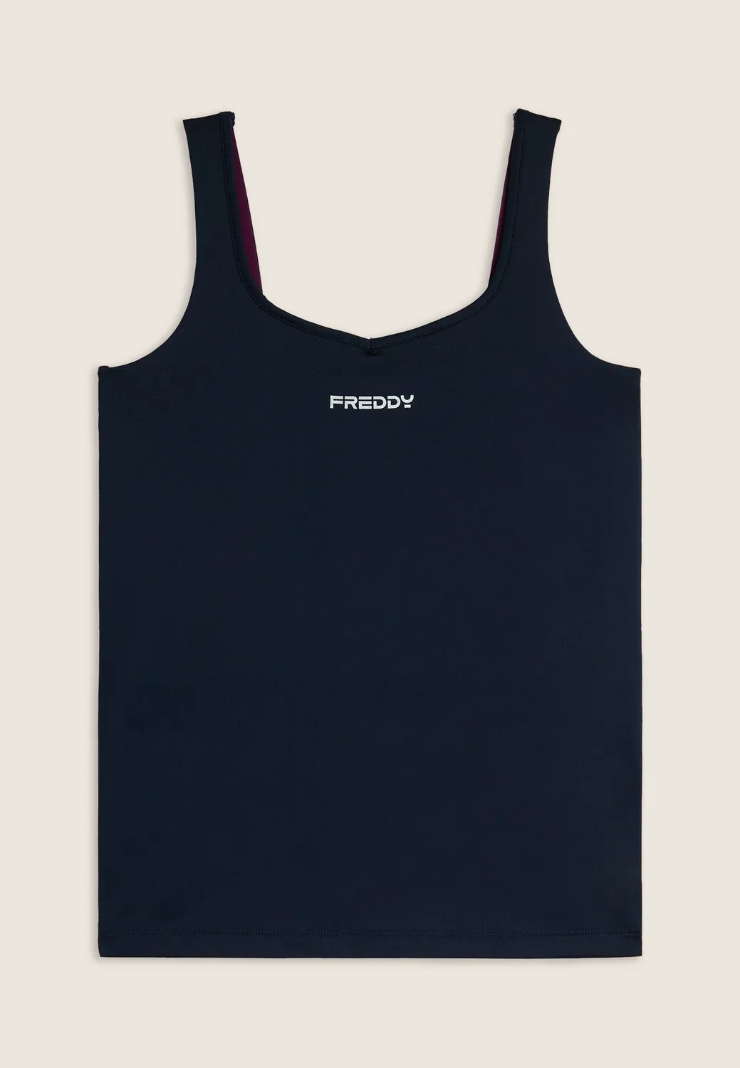 Freddy Sporttop Damen Dunkelblau Bh-Träger Top Atmungsaktiv