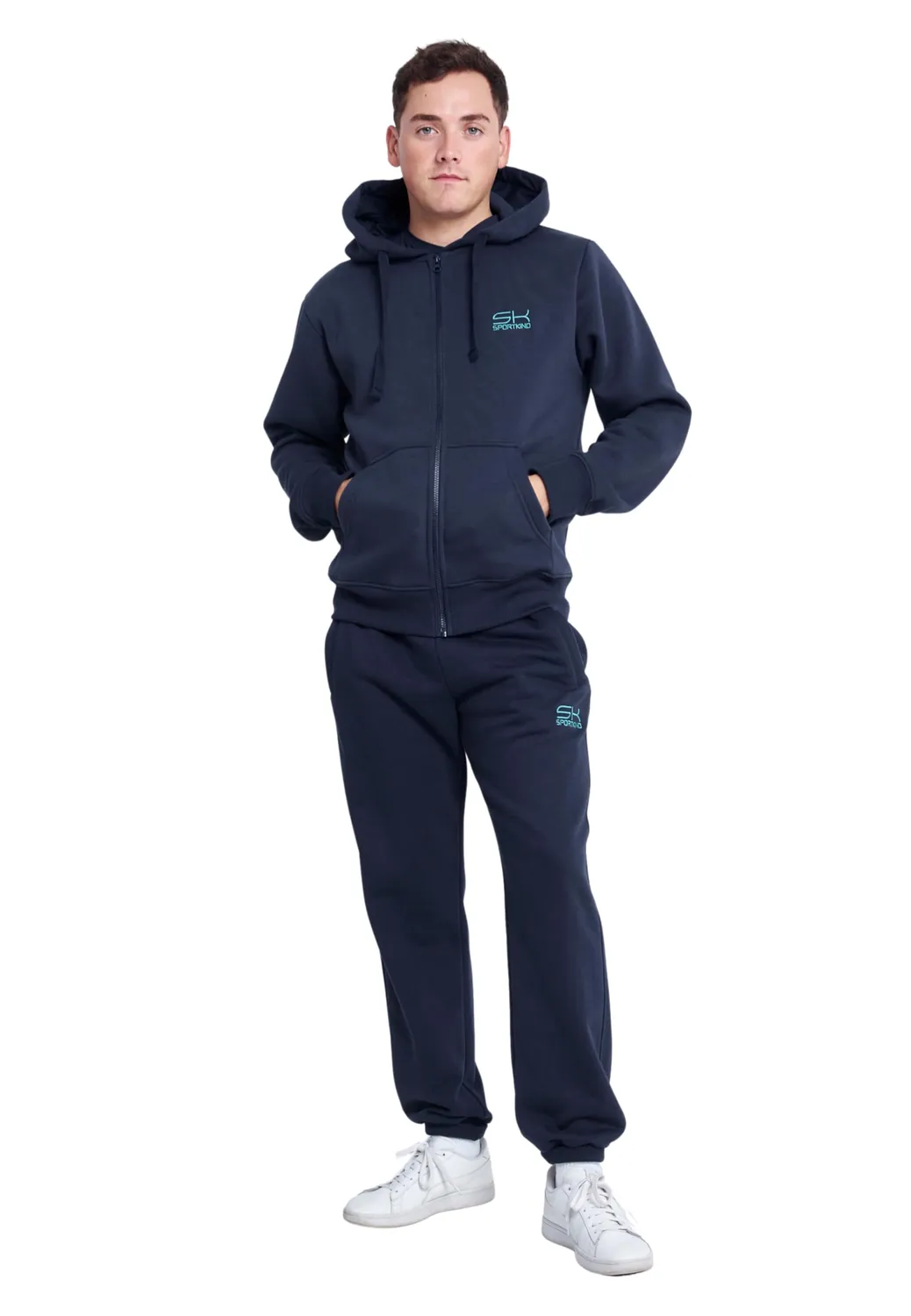 SPORTKIND Jogginghose Herren Baumwolle Taschen