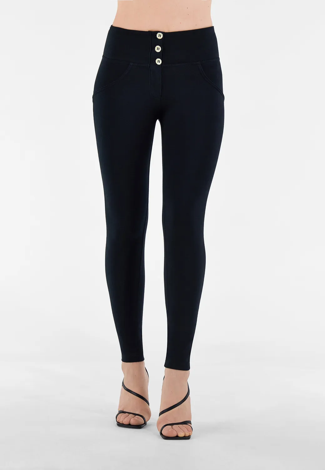 Freddy WR.UP Push-up Hose Olive High Waist Baumwolle