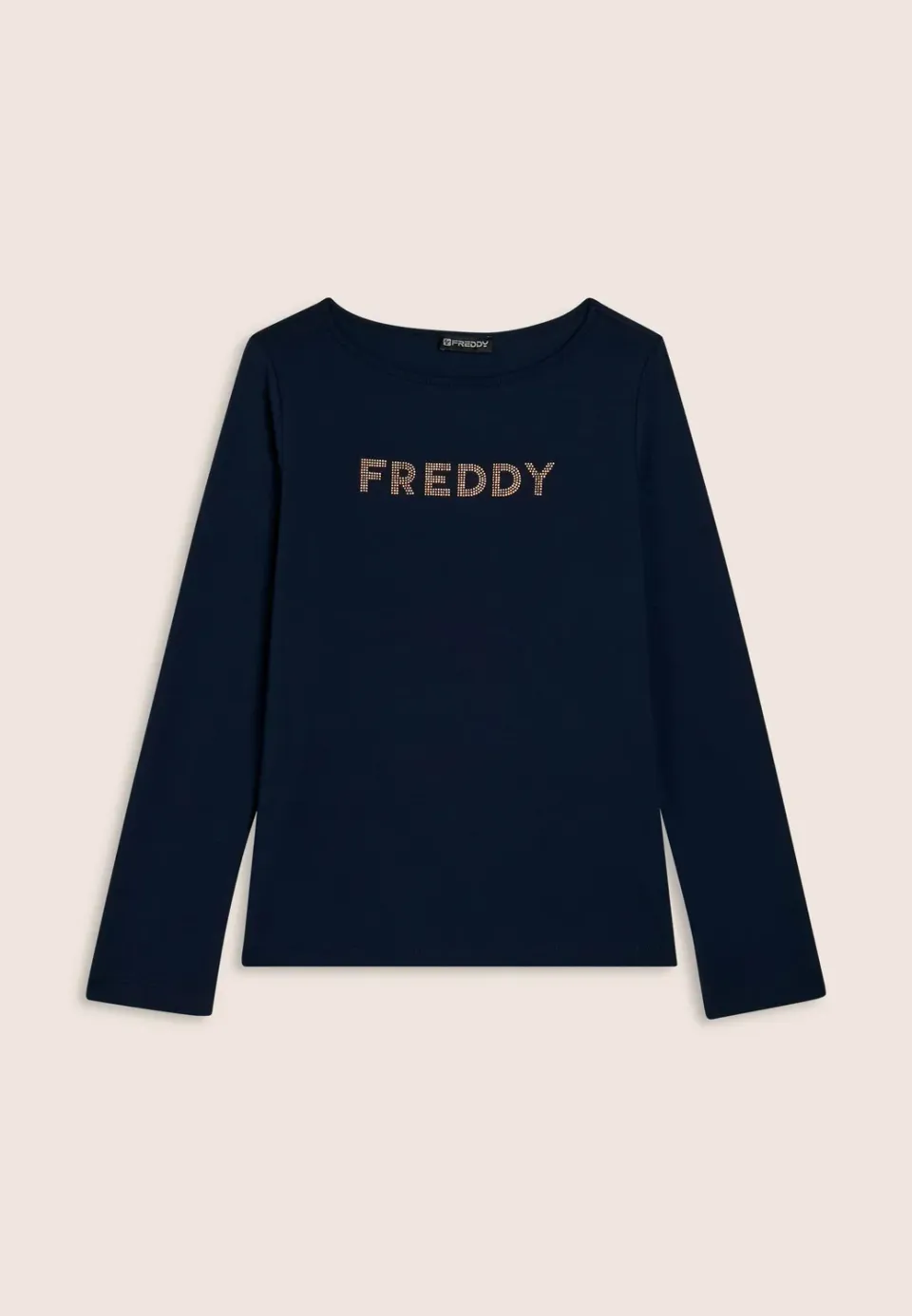 Freddy Langarmshirt Jersey Dark Sapphire B109 Strasslogo