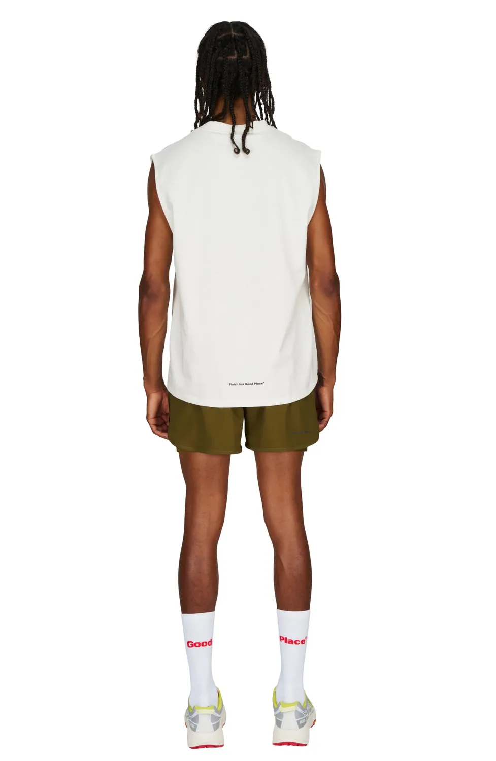 UNNA Flex Tank Top Herren Vanilla White Bio-Baumwolle