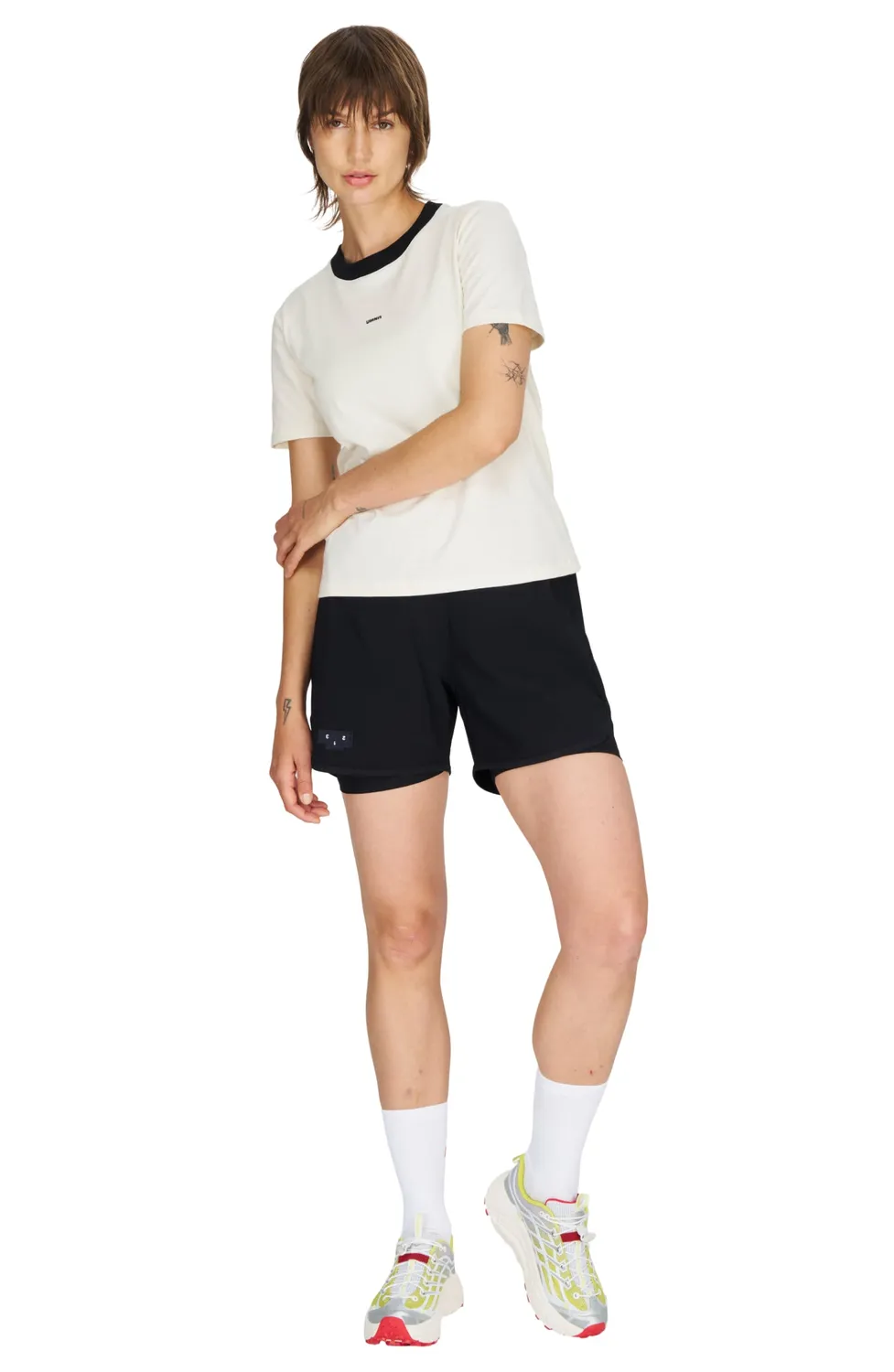 UNNA Flow Shorts 5 Laufshorts Schwarz Damen