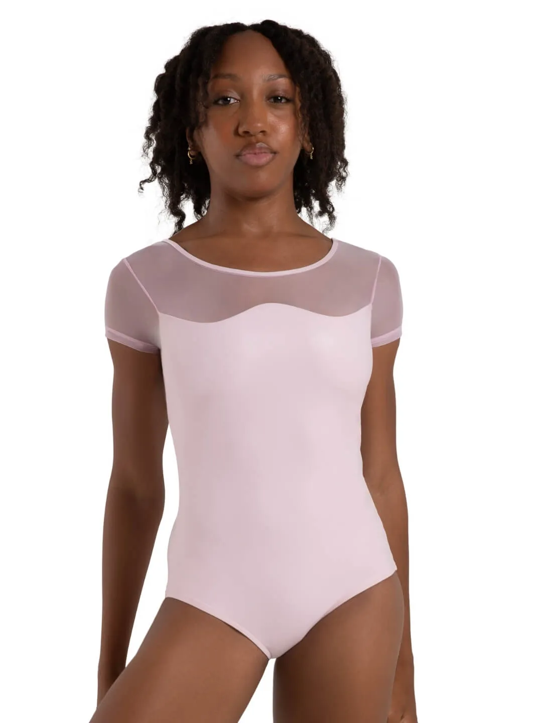 Capezio Curved Rhythm Chryssa Ballettanzug Schwarz Mesh