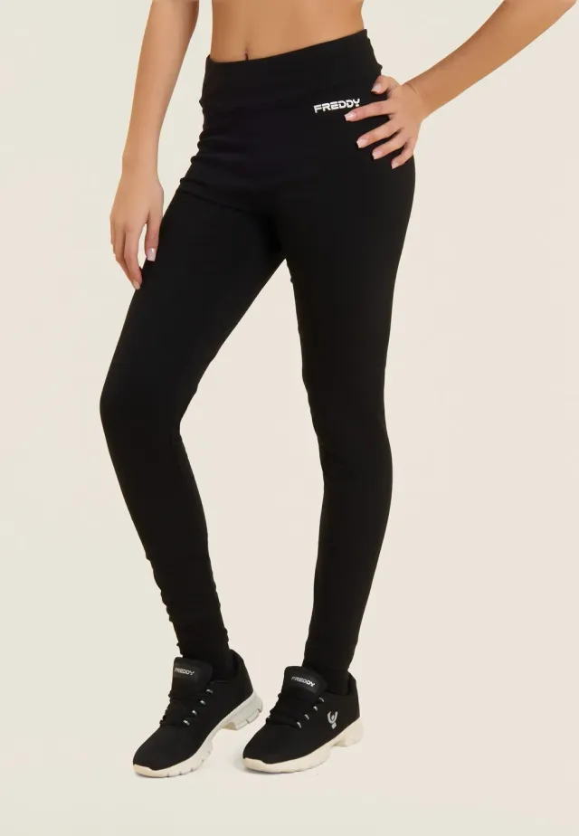 Freddy 7/8 Leggings Nero MOV-Print Baumwolle