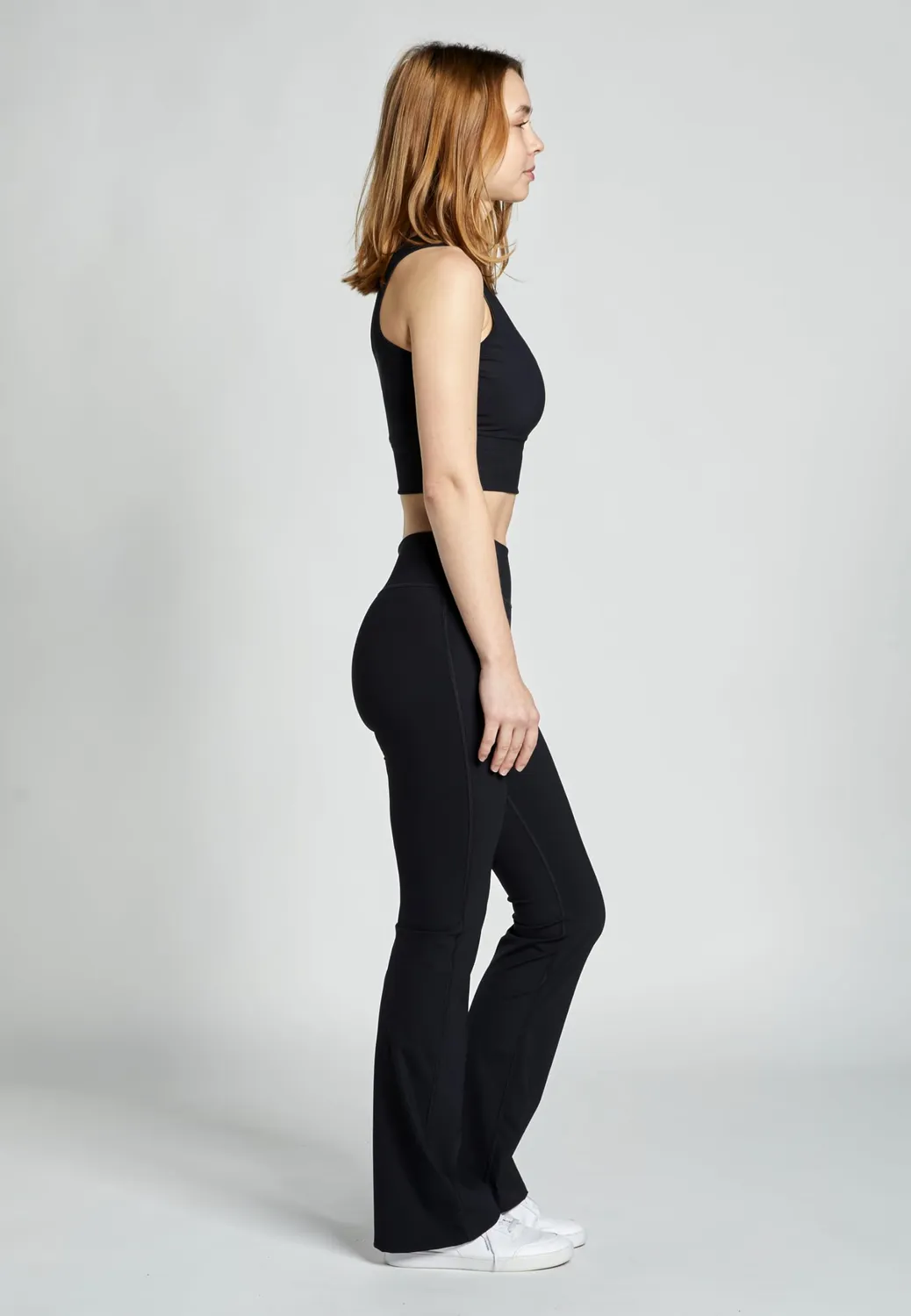 Sportkind Flare Fitness Hose Jazzpants M High Waist