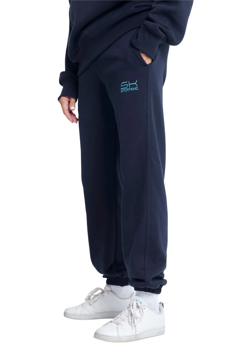SPORTKIND Jogginghose Baumwolle Damen Hose mit Taschen