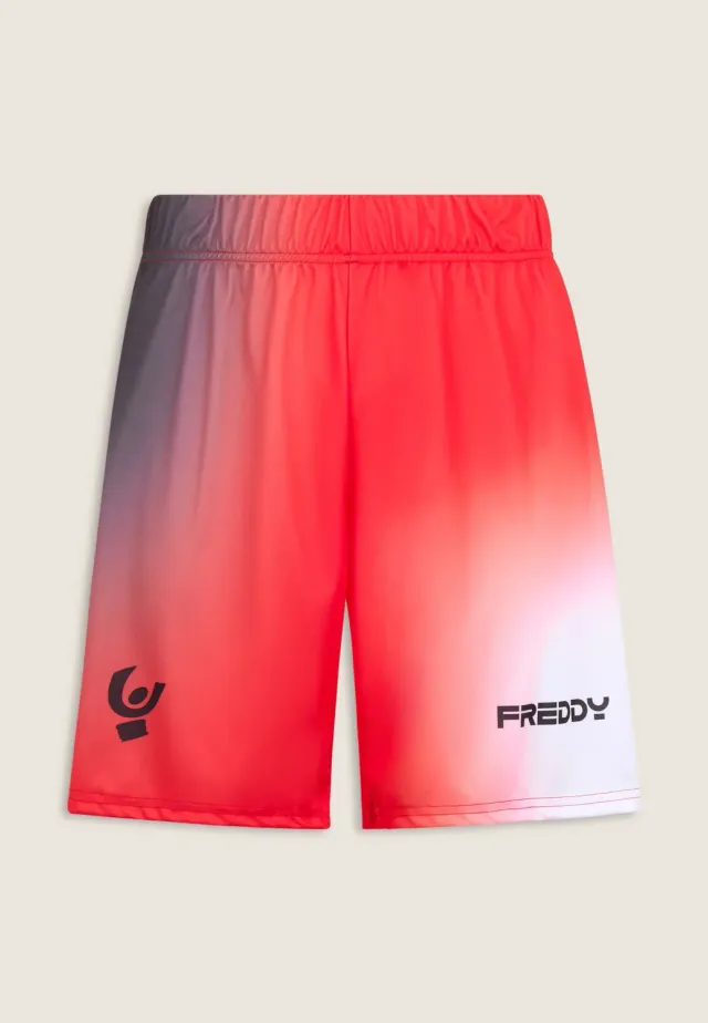 Freddy Beachvolleyball Shorts Herren Polyester Weiß elastisch