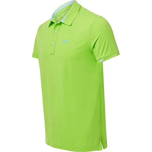SPORTKIND Funktions Polo neongrün Gr. 122 UV-Schutz