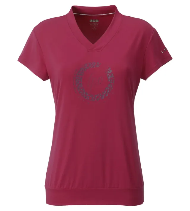 LPO Christel Funktionsshirt lila V-Ausschnitt