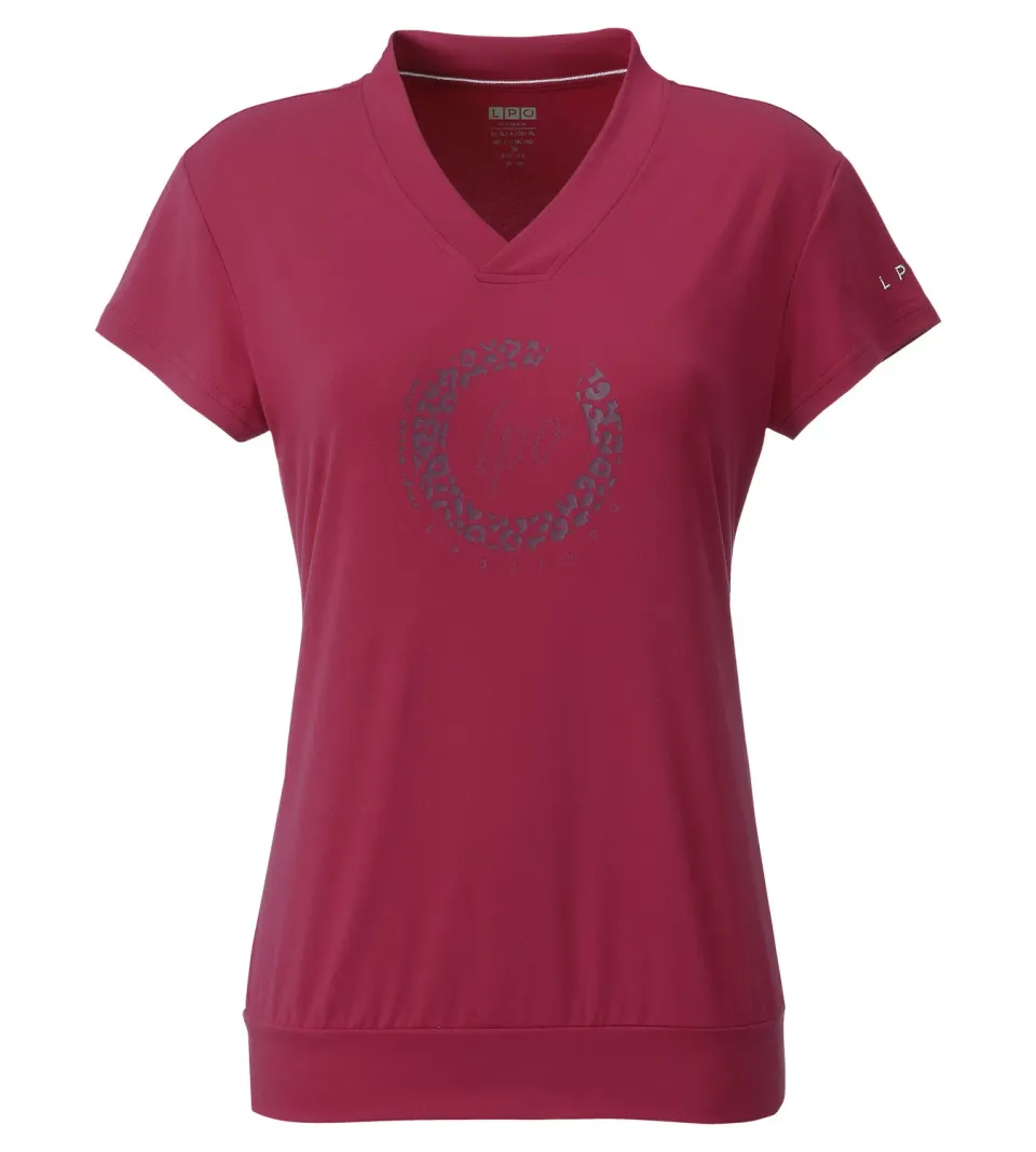 LPO Christel Funktionsshirt lila V-Ausschnitt