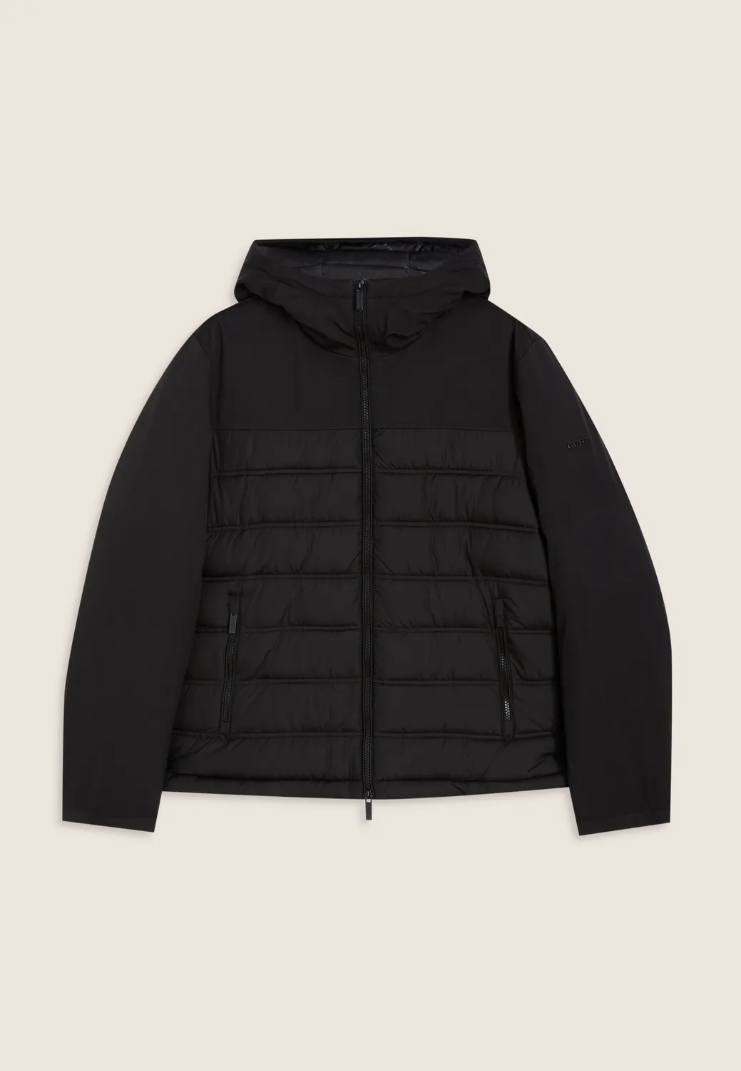 Freddy Steppjacke mit Kapuze Ebony Fake-Down