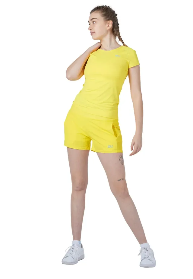 SPORTKIND Tennis T-Shirt Kurzarm Türkis UPF 50+