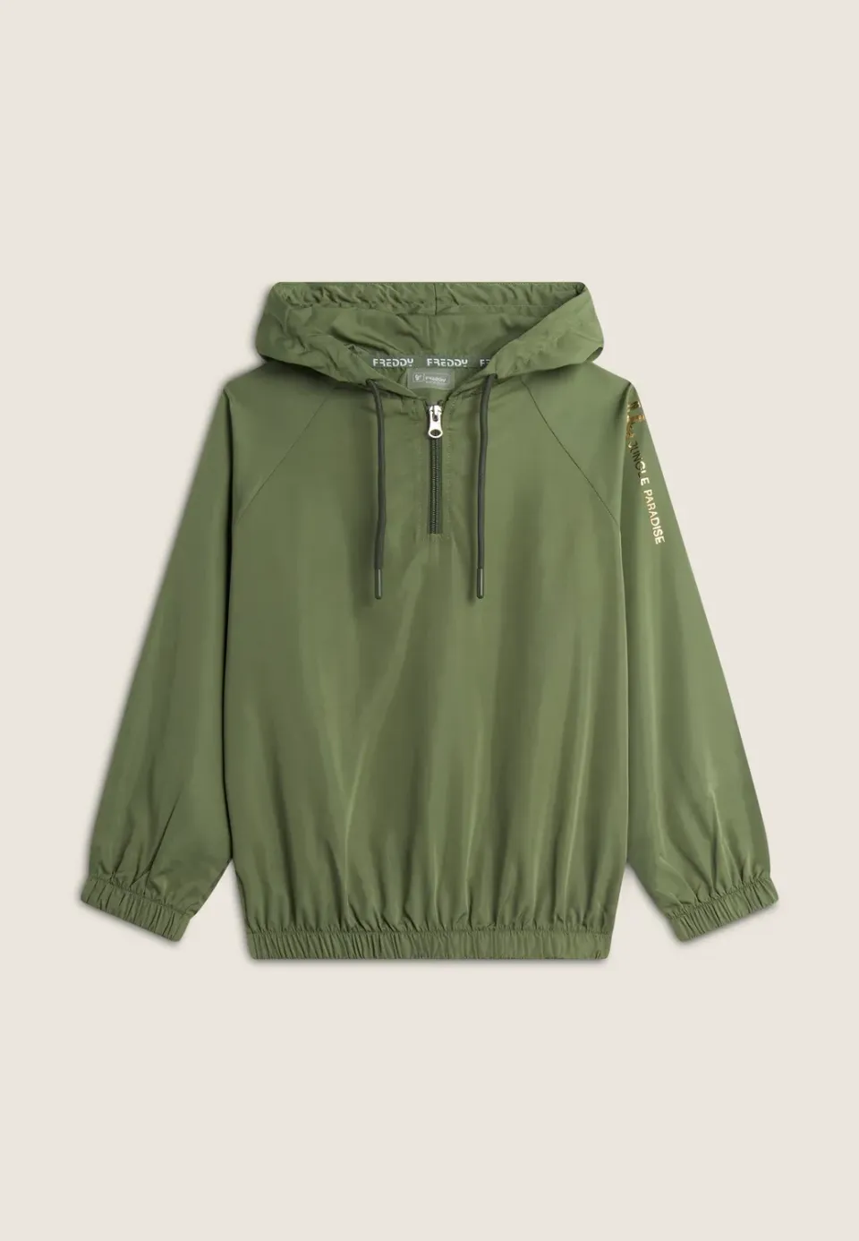 Freddy Softshelljacke Mädchen Militärgrün Halbzip winddicht