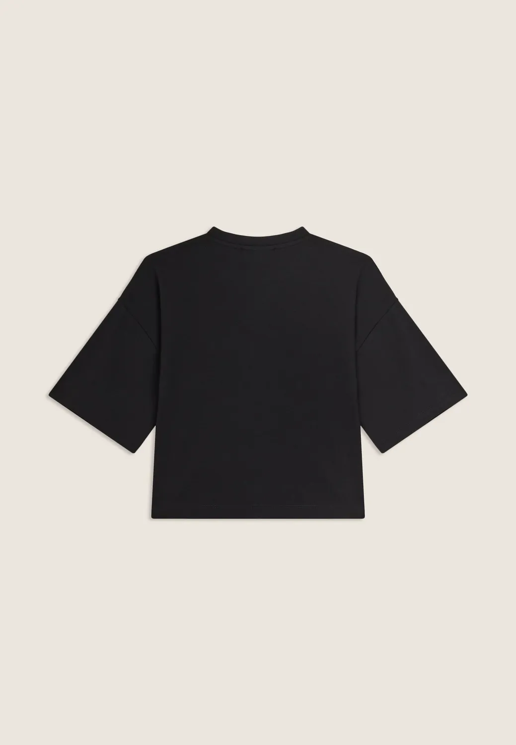 Freddy Junior Cropped T-Shirt Schwarz Color Block Baumwolle