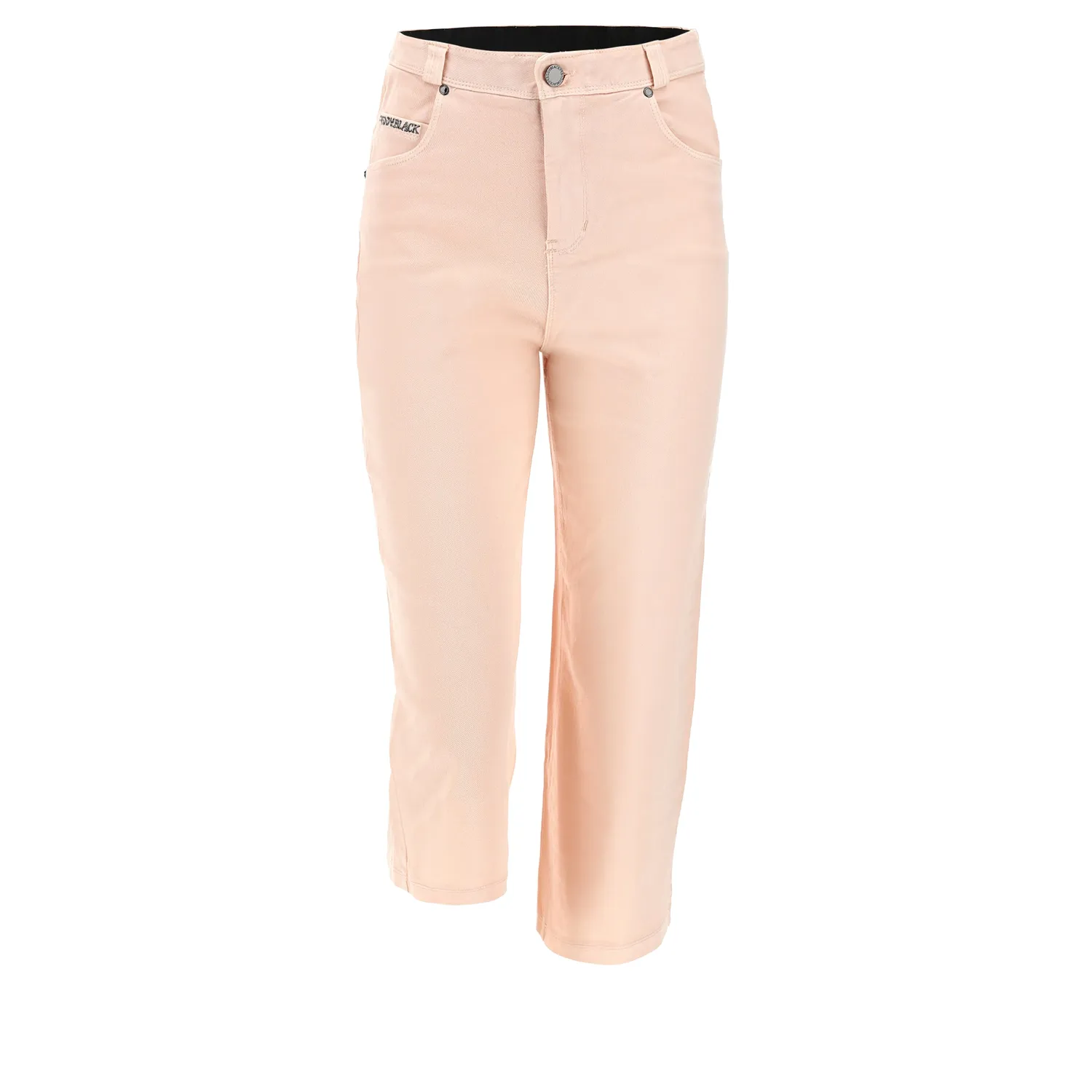 Freddy Black Caprihose Damen Weiß 3/4 Weites Bein