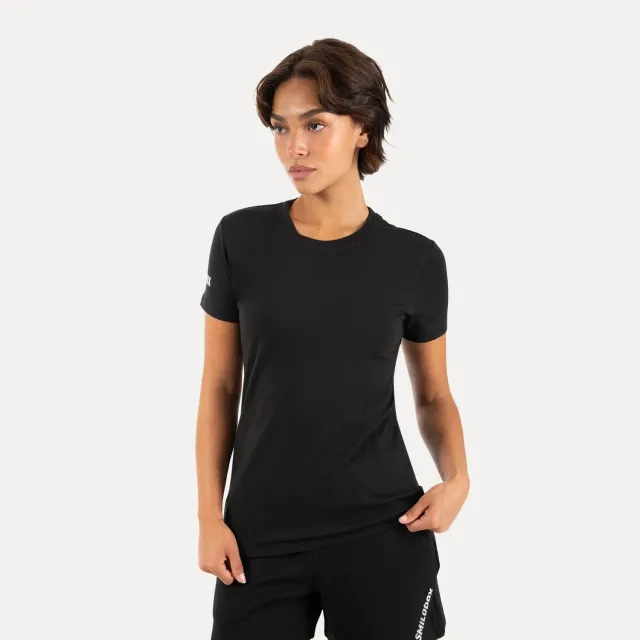 Smilodox Liora T-Shirt Schwarz M Slim Fit