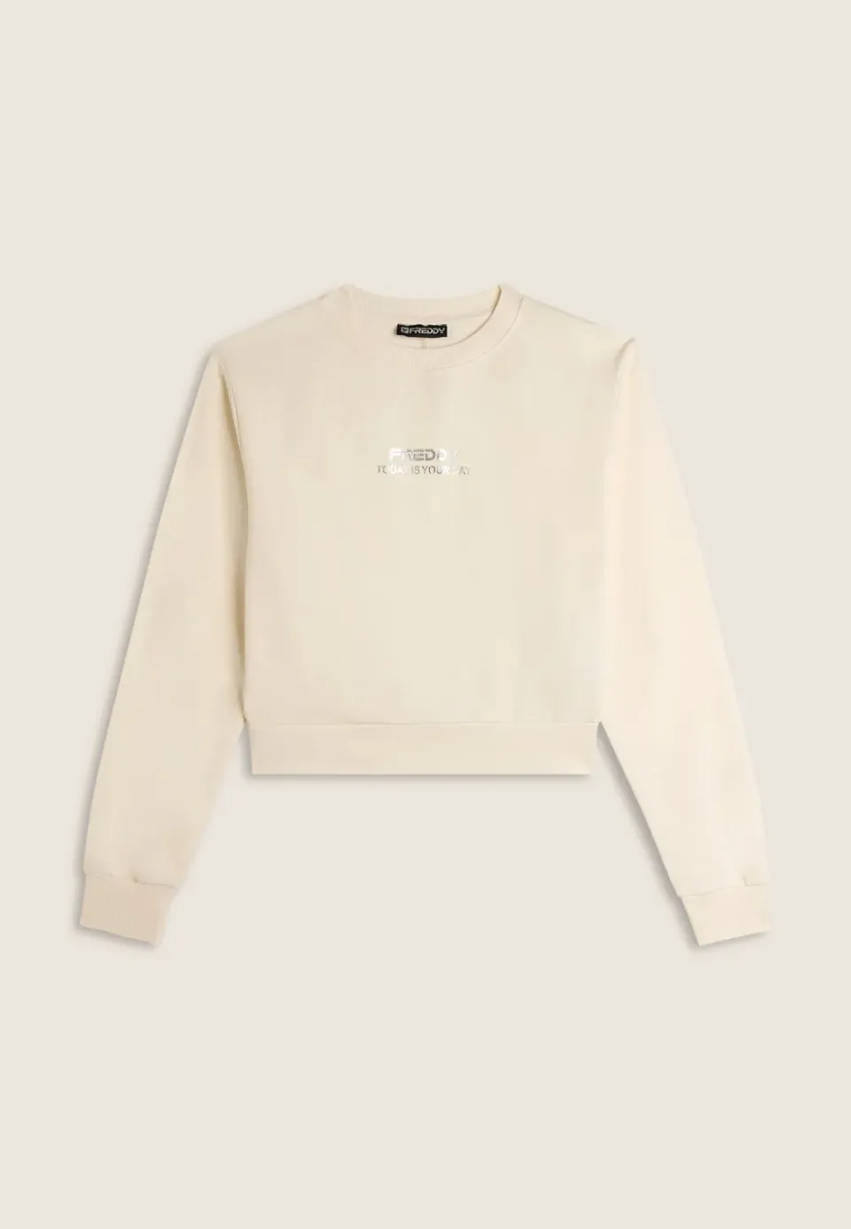 Freddy Damen Cropped Sweatshirt Coconut Milk