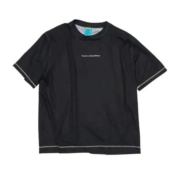 UNNA Wavy Tee Laufshirt Damen Schwarz atmungsaktiv