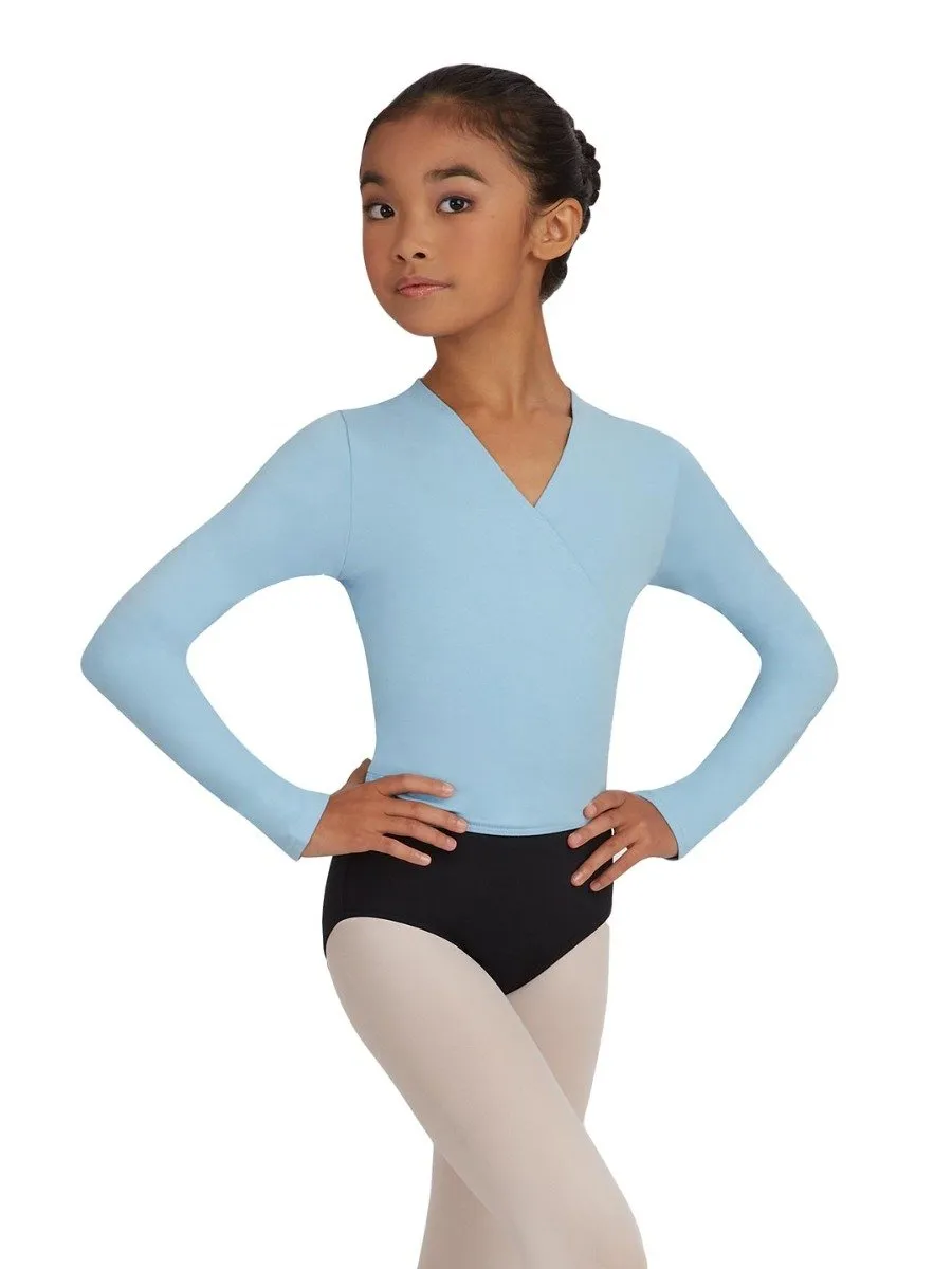 Capezio Cross-over CAD850C Wickeltop Pink Baumwolle Mädchen