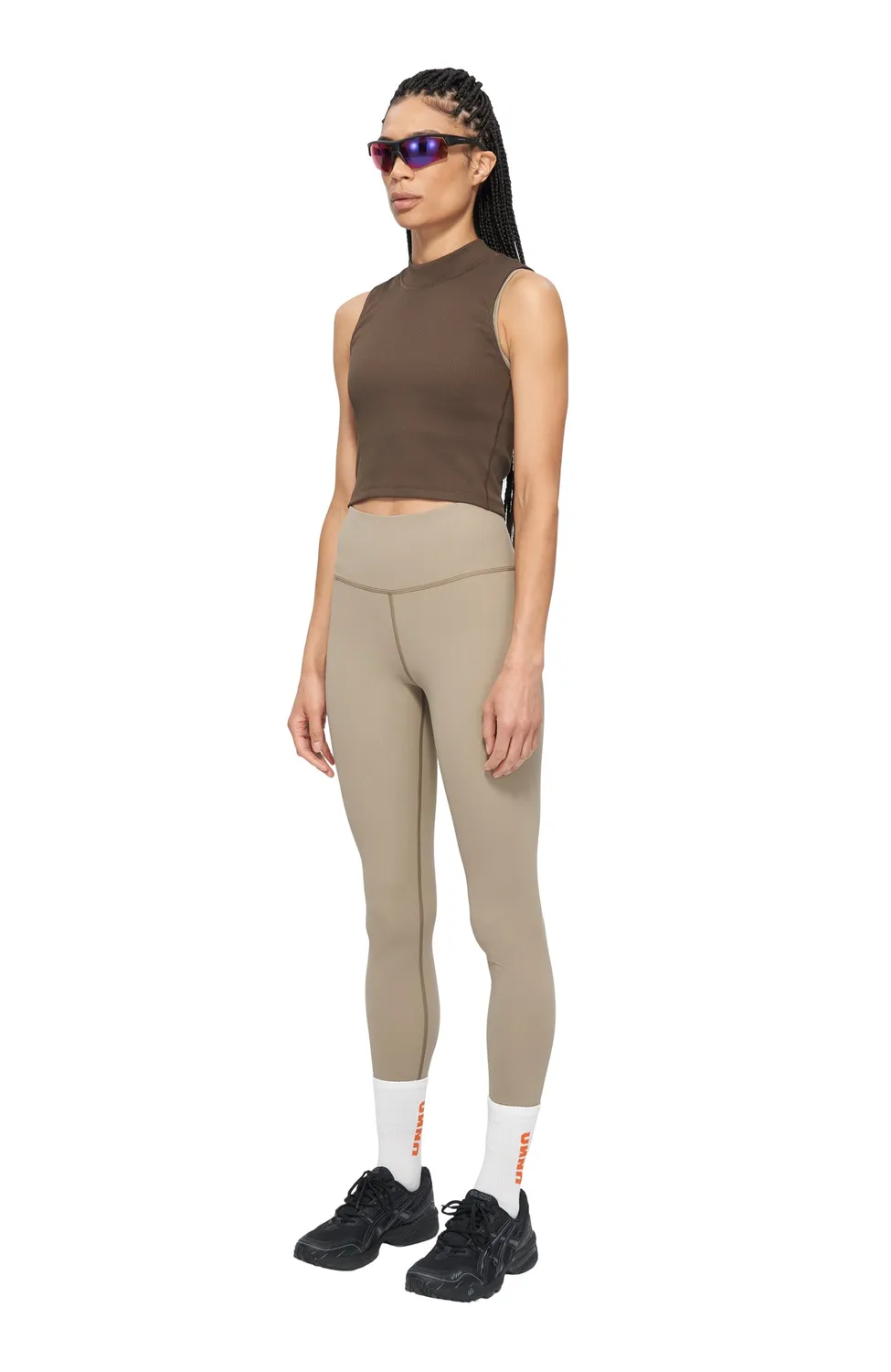 UNNA Good Place Tights Laufleggings Stone Beige