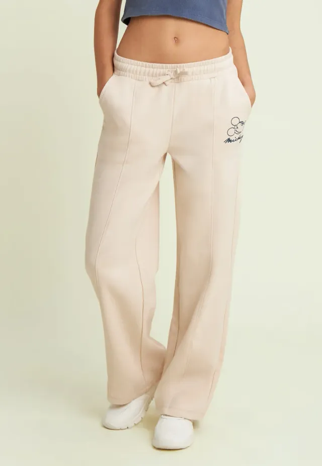 Freddy Mickey Wide Leg Hose Damen Crystal Gray Acid Wash