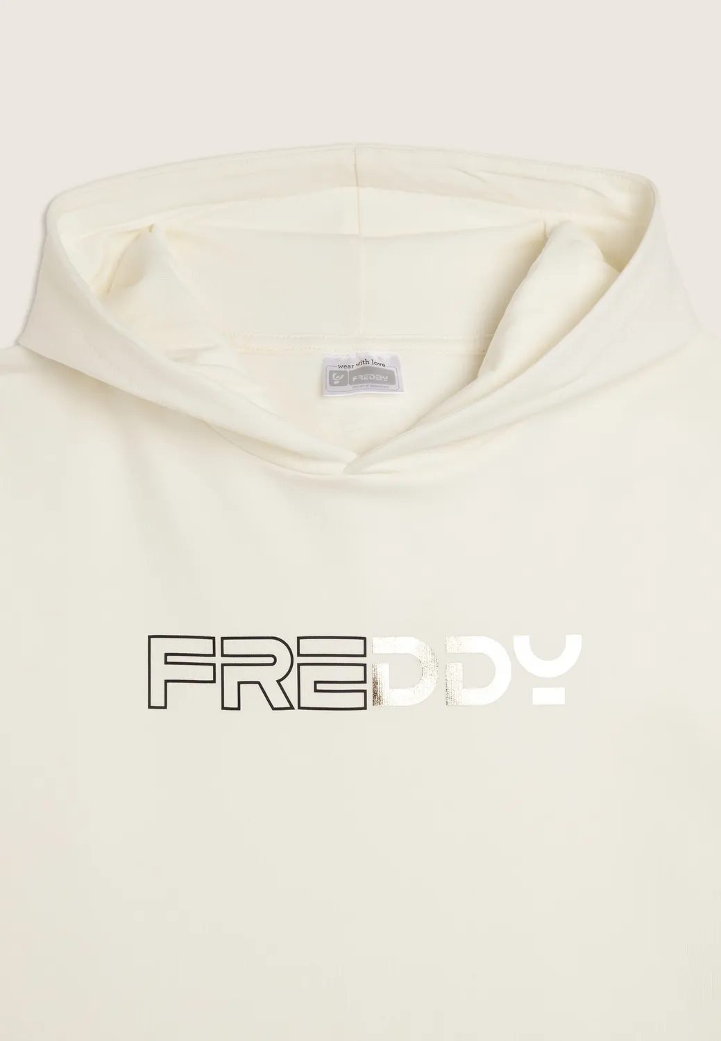 Freddy Junior Hoodie Milk White 10 Jahre oversize