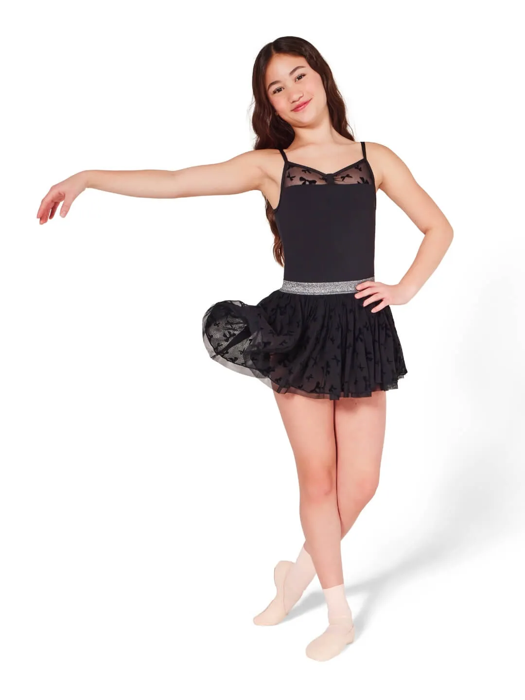 Capezio Take A Bow Chasse Tutu Pink Glitzerbund