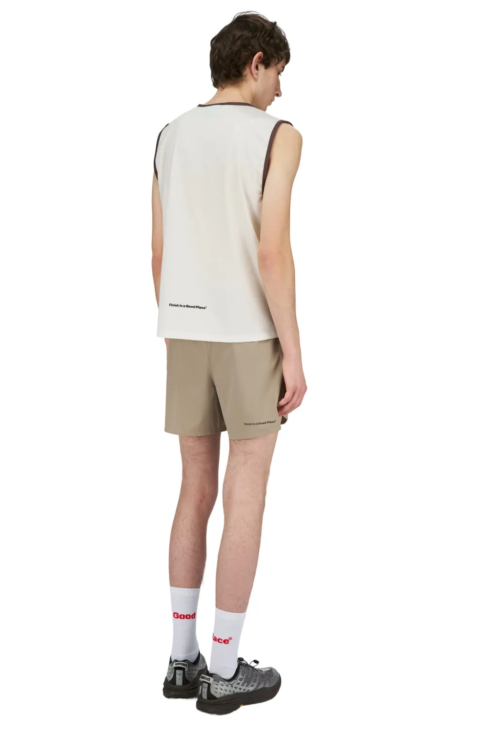 UNNA Light Tank Top Old White Stretch