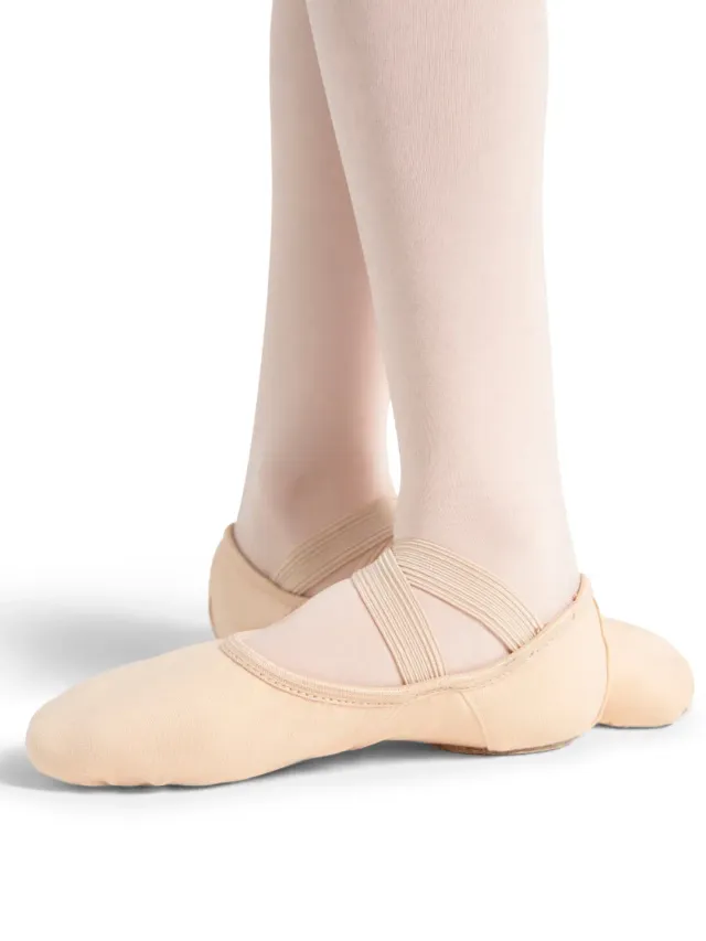 Capezio Hanami Canvas Ballettschuh Kinder Hellrosa