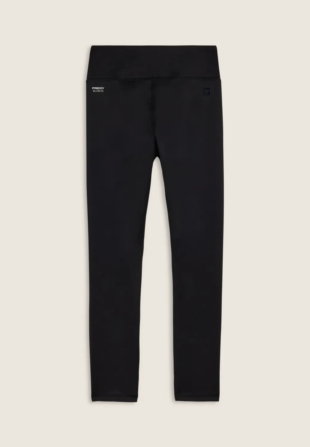 Freddy 7/8 High-Waist Leggings Damen Schwarz Glitter blickdicht