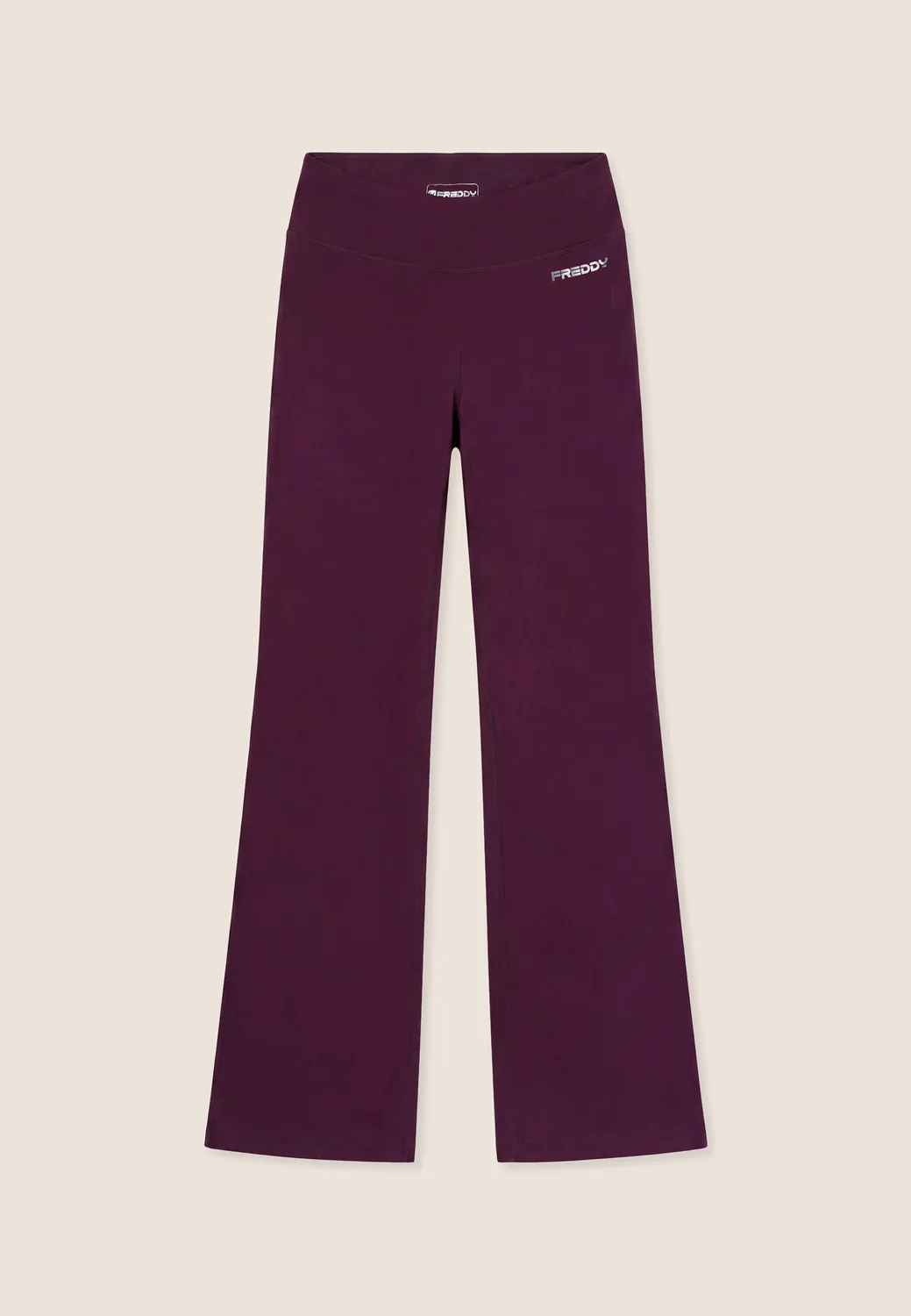 Freddy Flare Leggings Schwarz High Waist Peach-Effekt