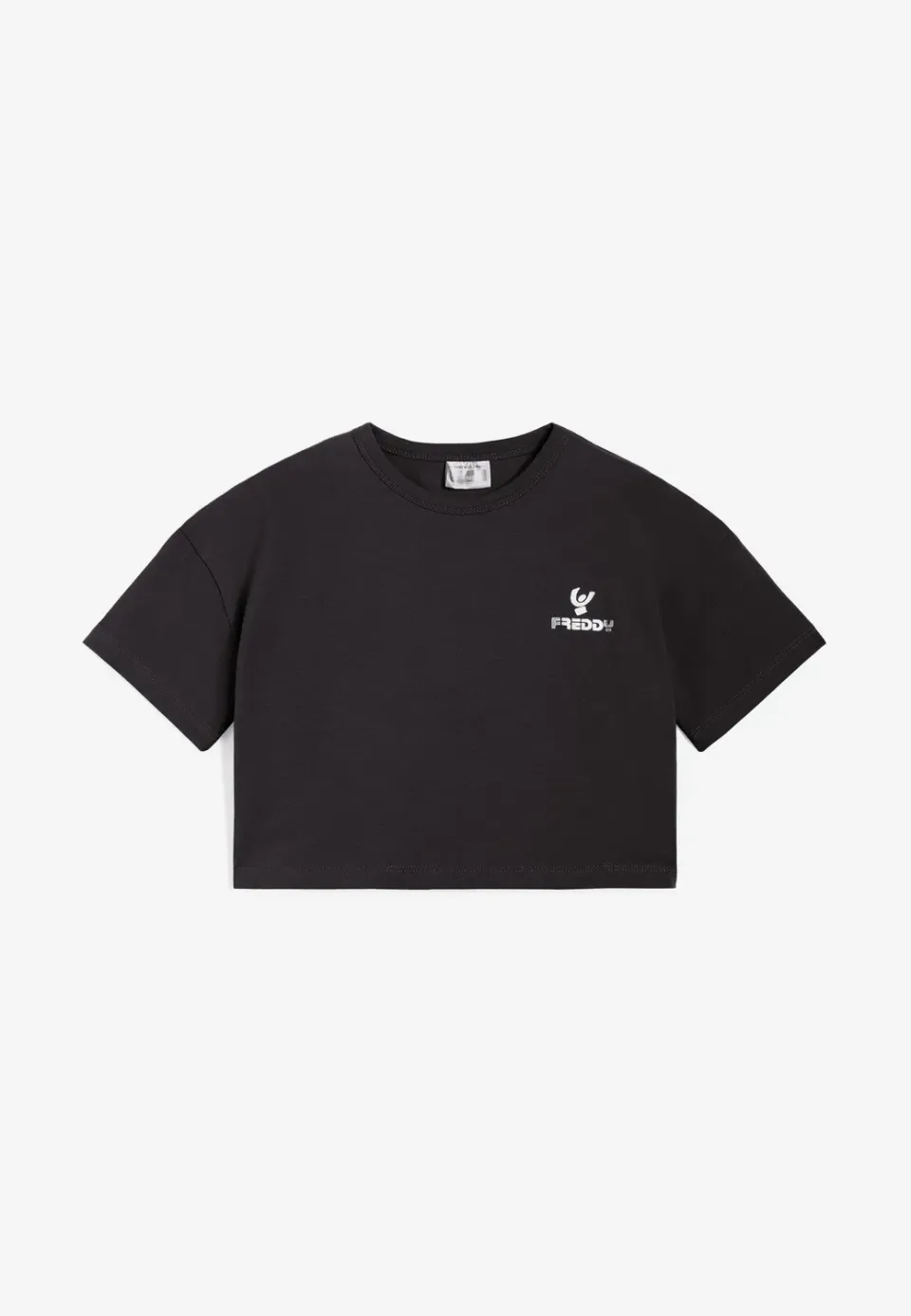 Freddy Comfort Fit T-Shirt Mädchen Schwarz Baumwolle