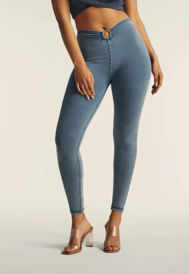 Freddy WR.UP Jeggings 7/8 Superskinny Mittelblau