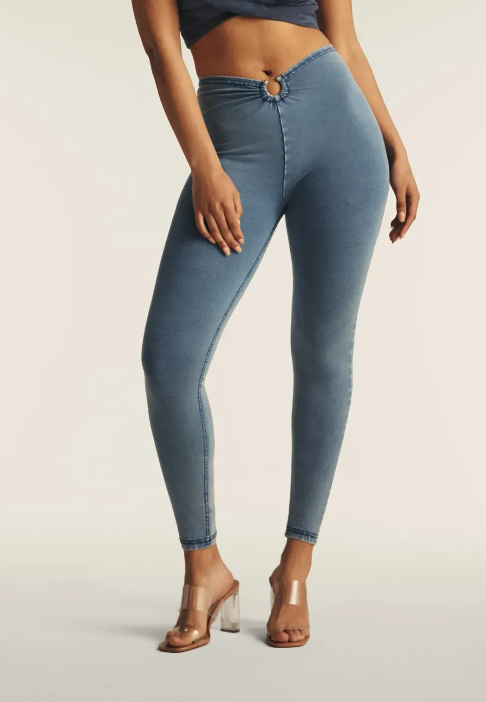 Freddy WR.UP Jeggings 7/8 Superskinny Mittelblau