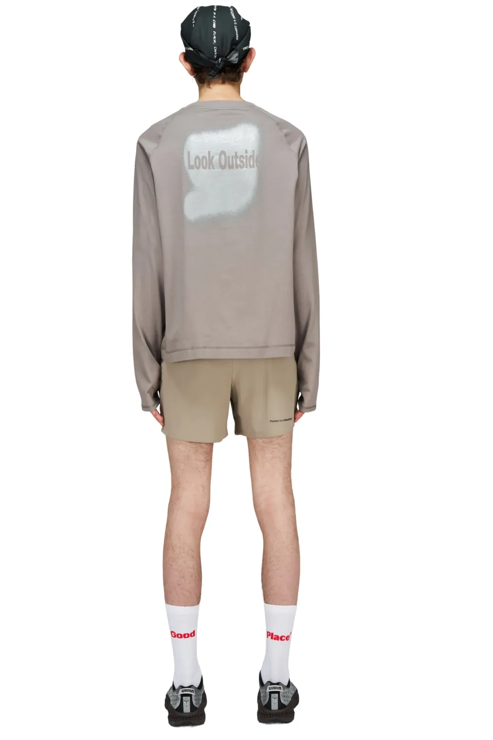 UNNA Look Outside LS Longsleeve Fog Grey Bio-Baumwolle