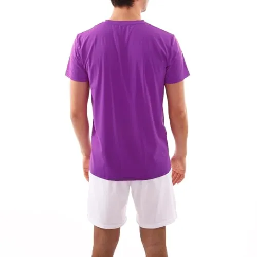 SPORTKIND V-Ausschnitt T-Shirt violett 140 UV-Schutz