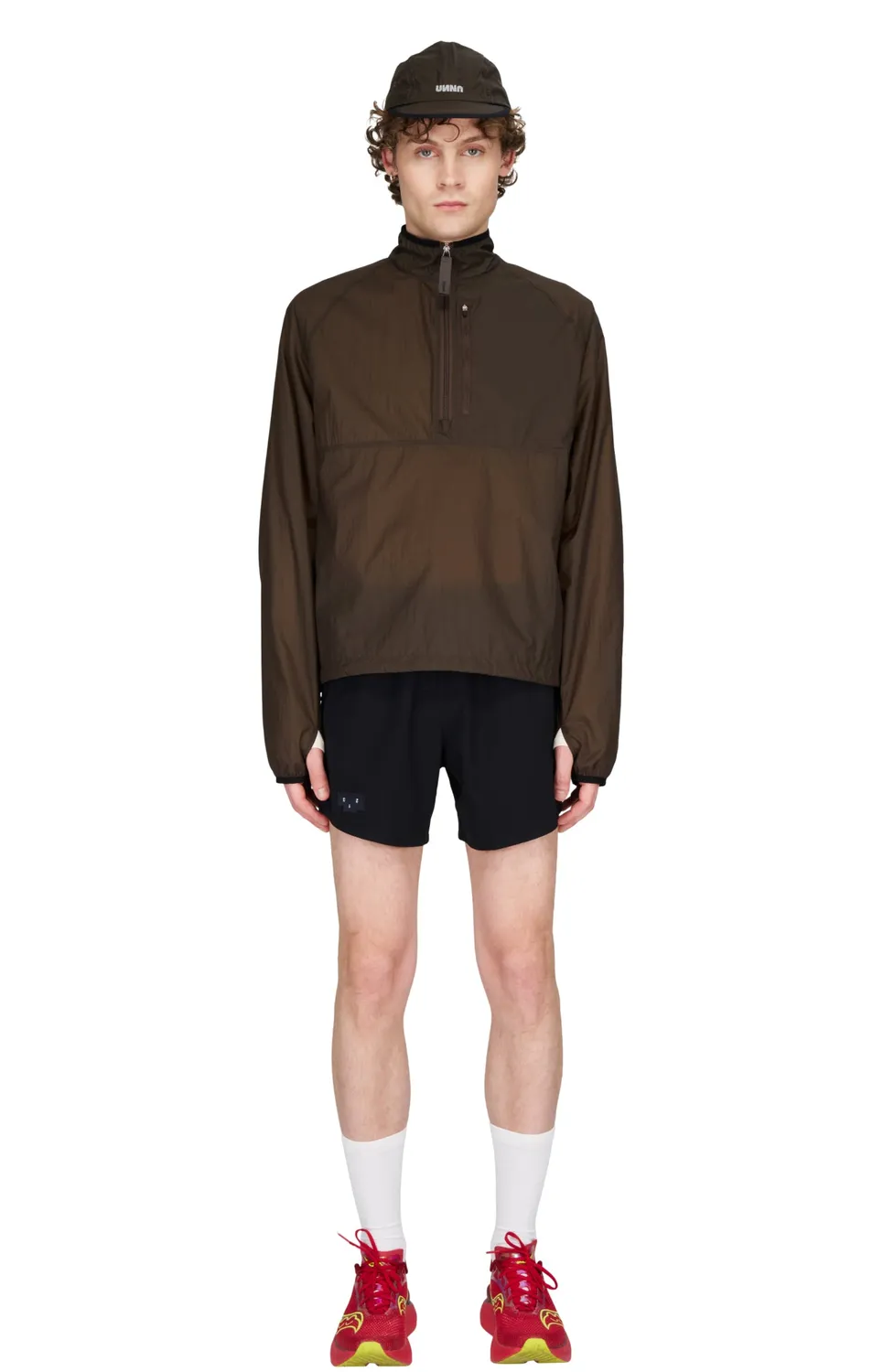 UNNA Smiles Windstopper Laufjacke Herren Braun winddicht
