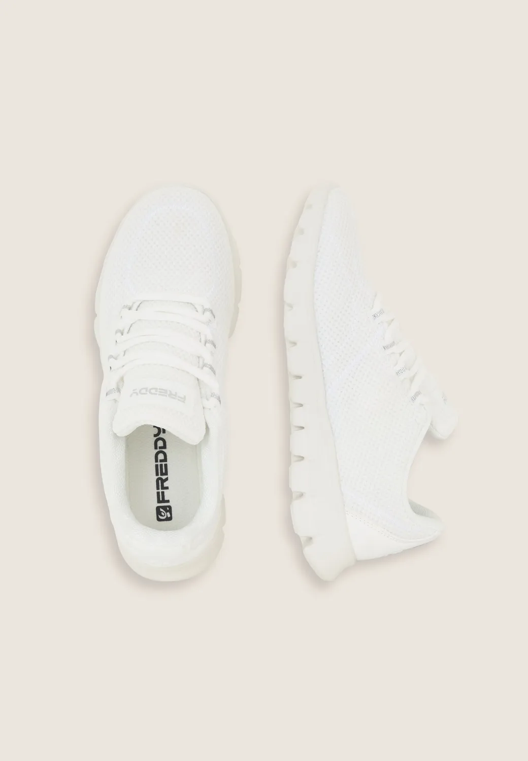 Freddy Sneaker Weiß Stoff Memory Foam