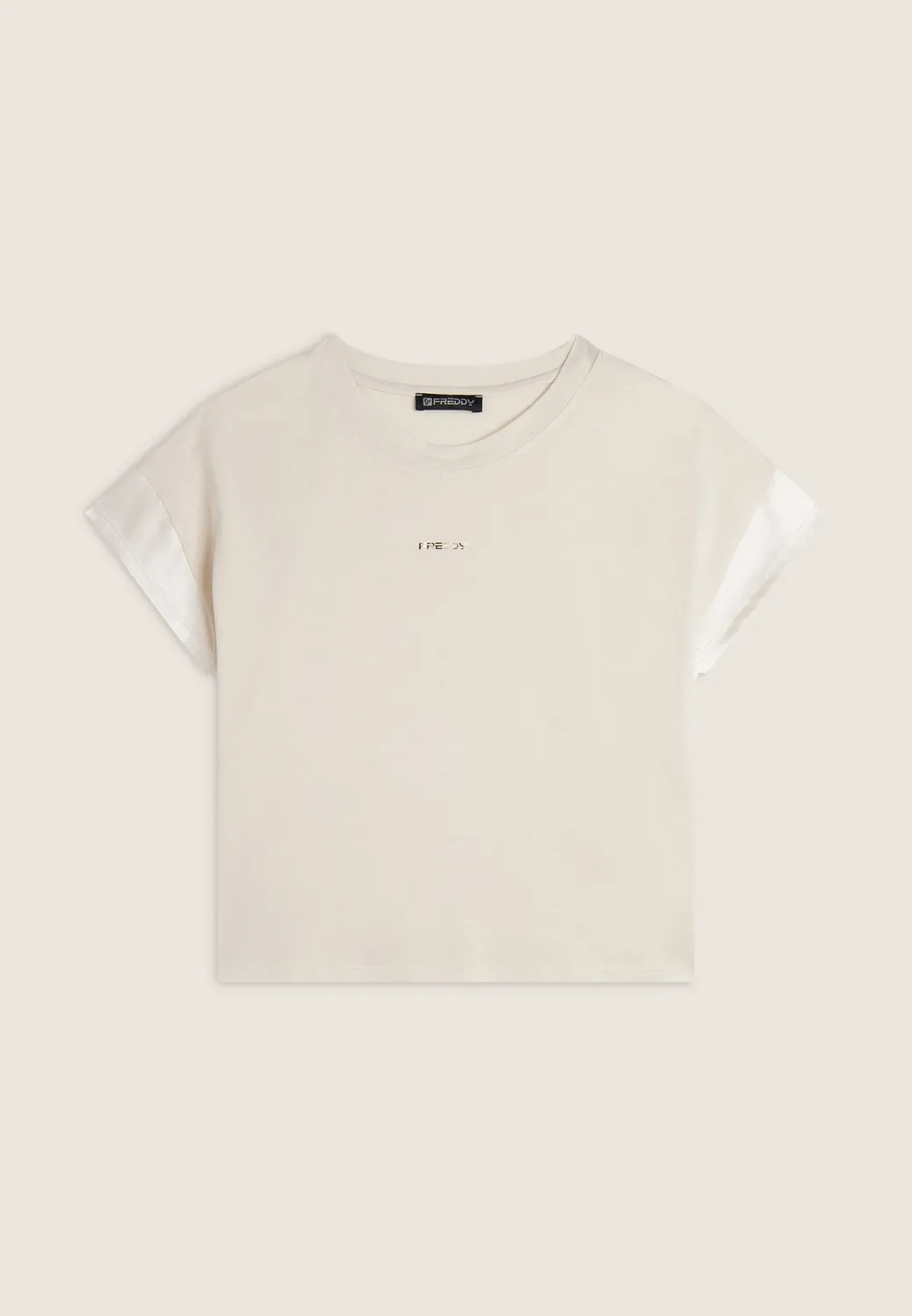 Freddy Cropped T-Shirt Dark Sapphire B109 Seidenärmel