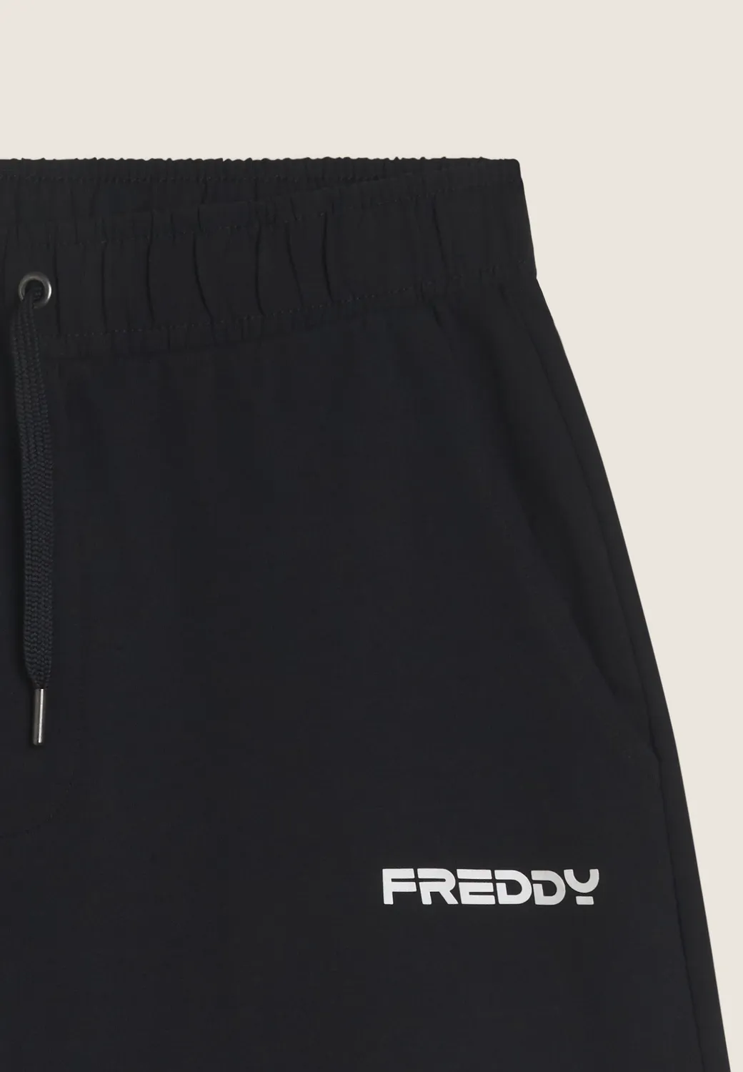 Freddy Shorts Bermuda Schwarz Heavy-Jersey stretch