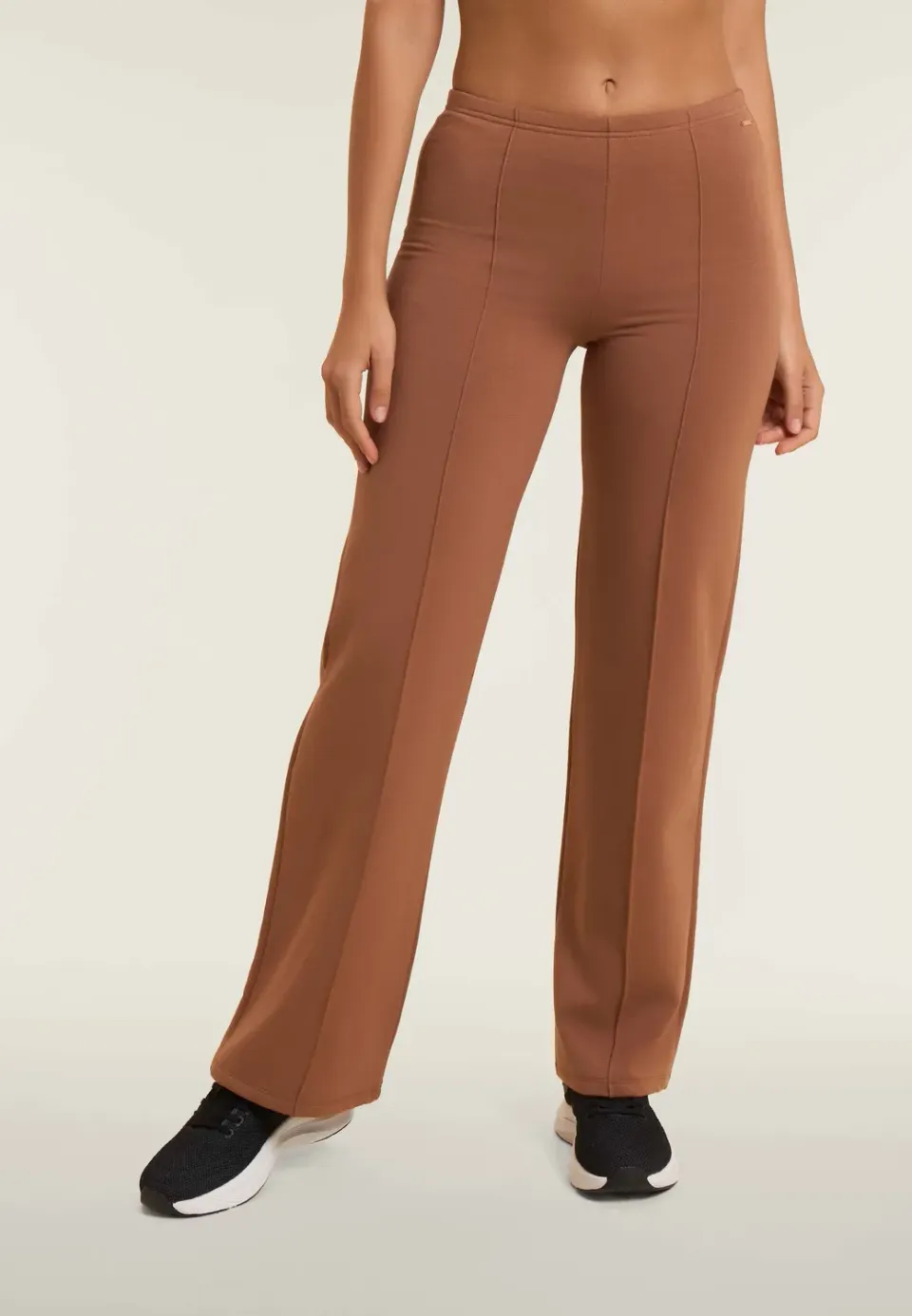 Freddy Wide Leg Hose Mittelnaht Nero Modal