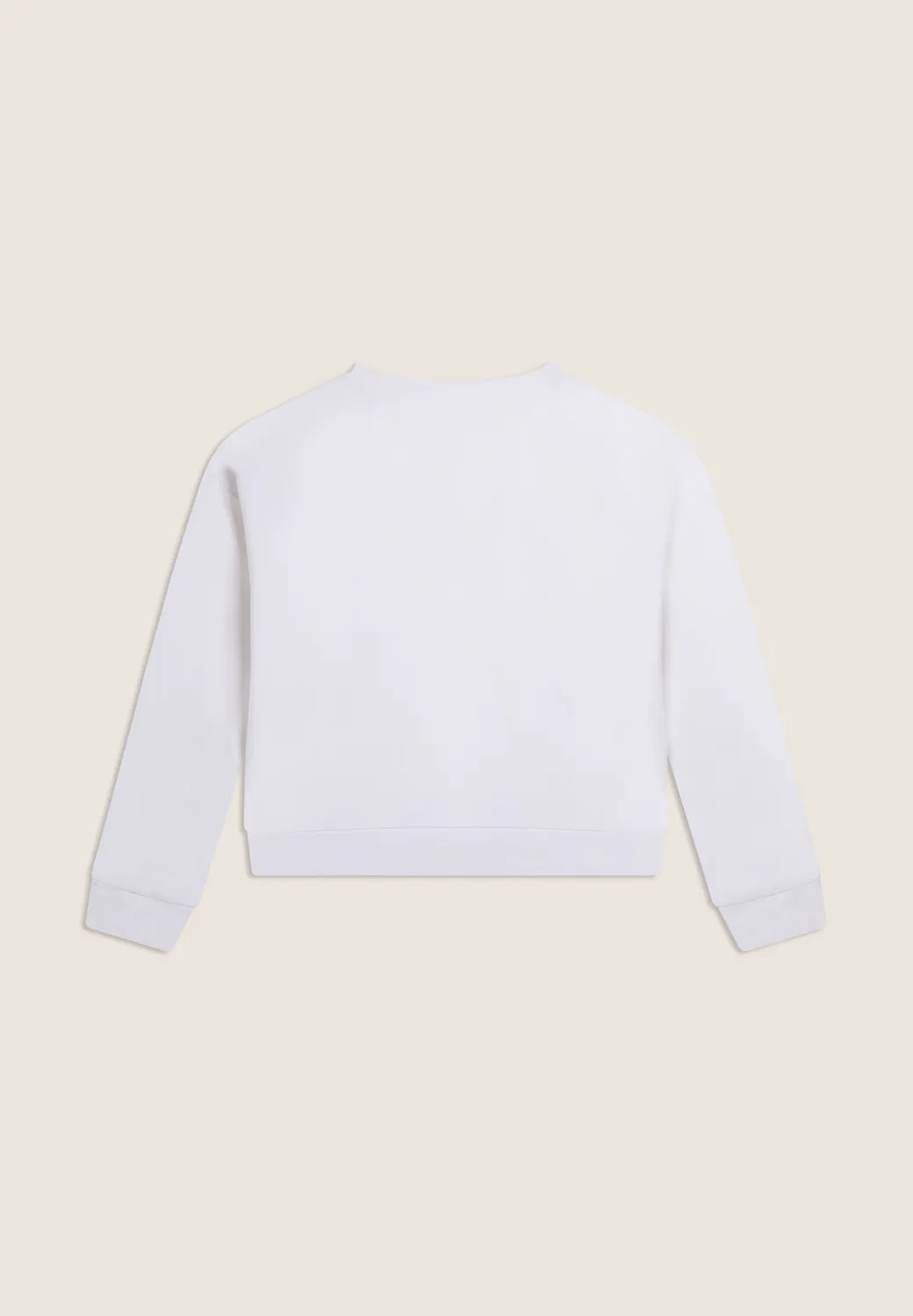 Freddy Cropped Sweatshirt Rundhals Baumwolle Nero bequem