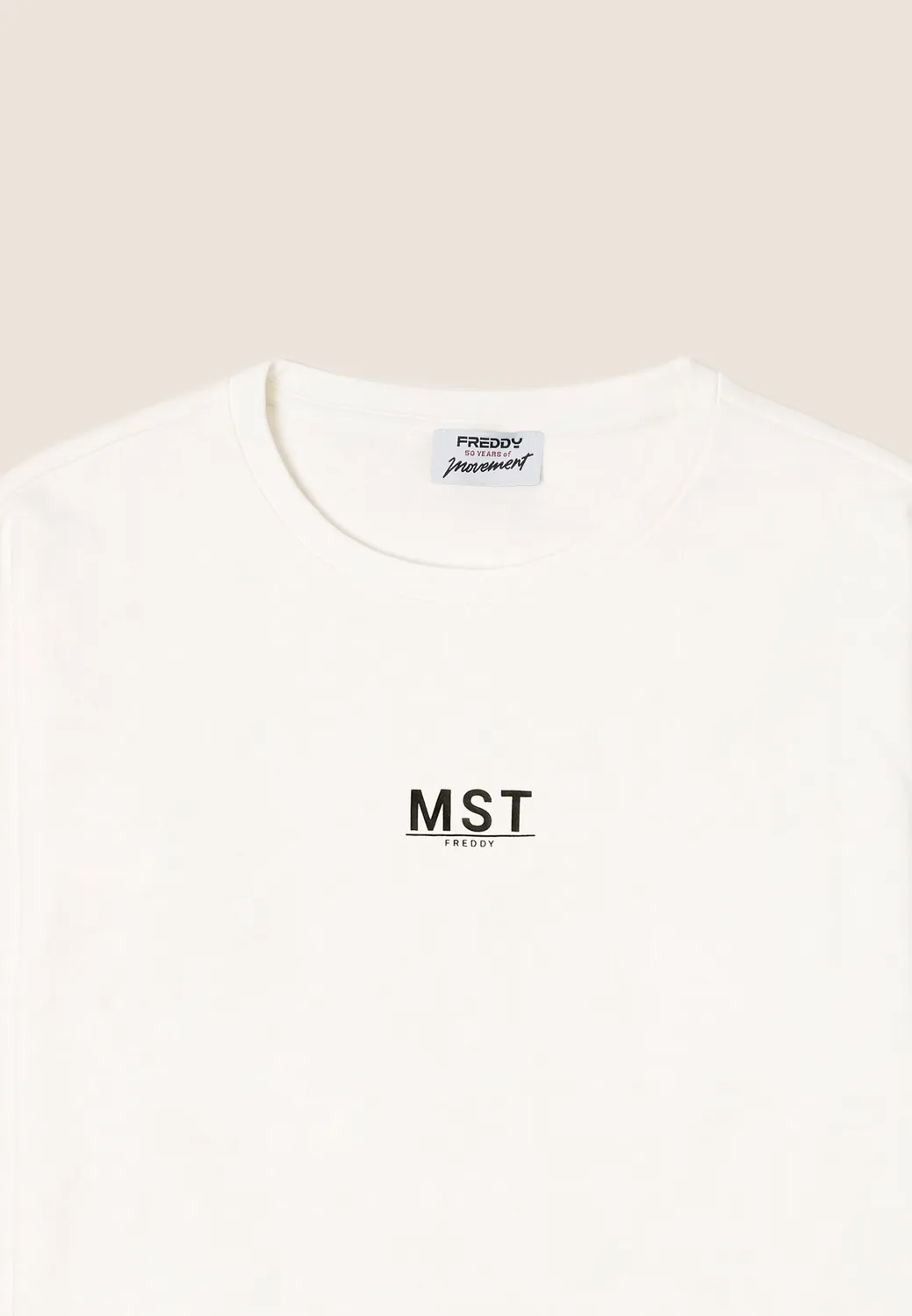 Freddy Oversize Cropped Sweatshirt Nero MST-Print